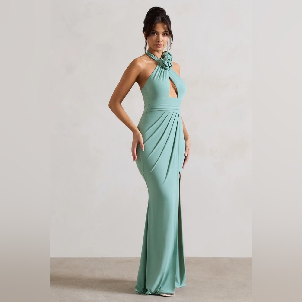 Club L London Mint Backless Dress - Picture 5 of 5